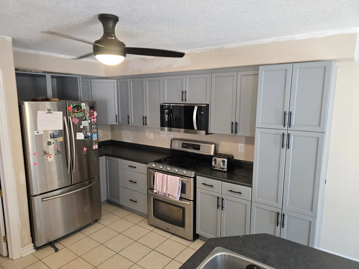 Kitchen cabinets — After