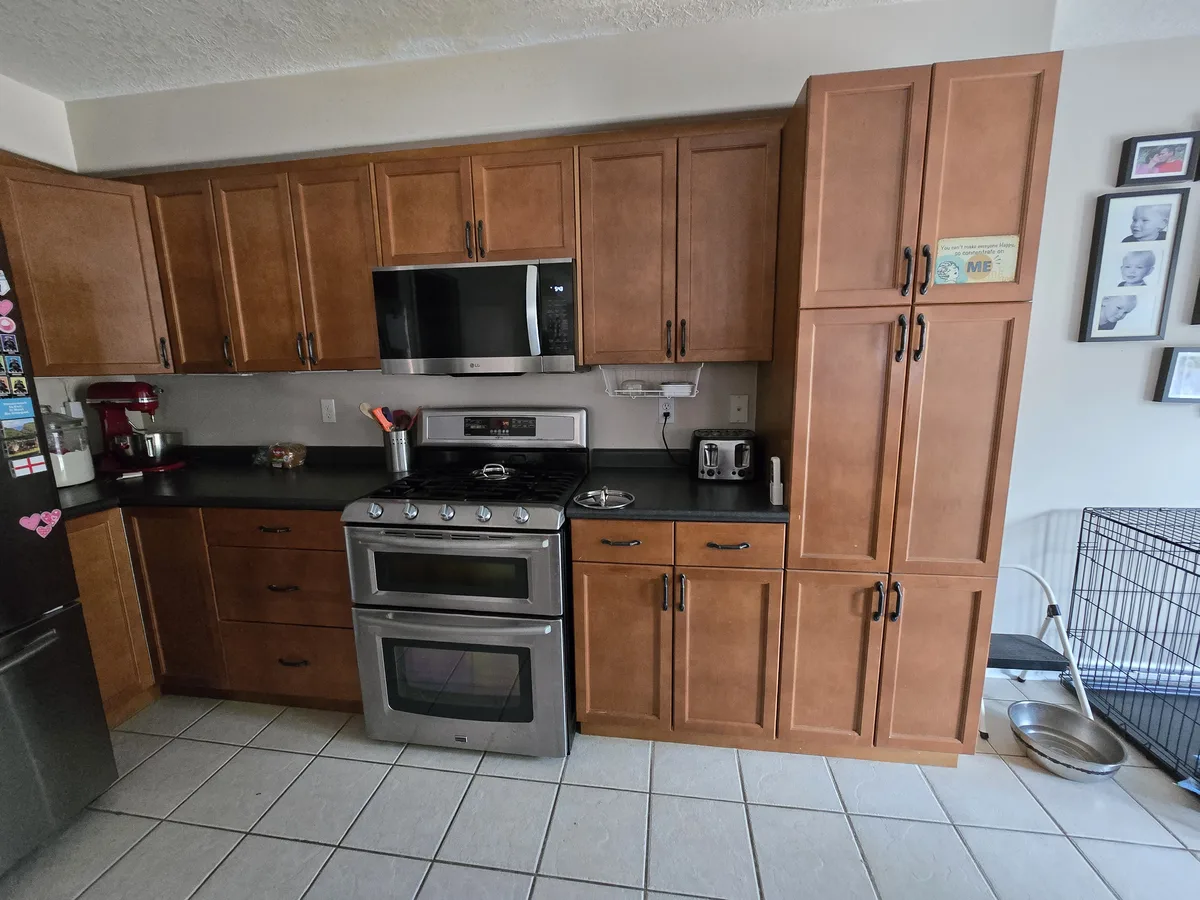 Kitchen cabinets — Before