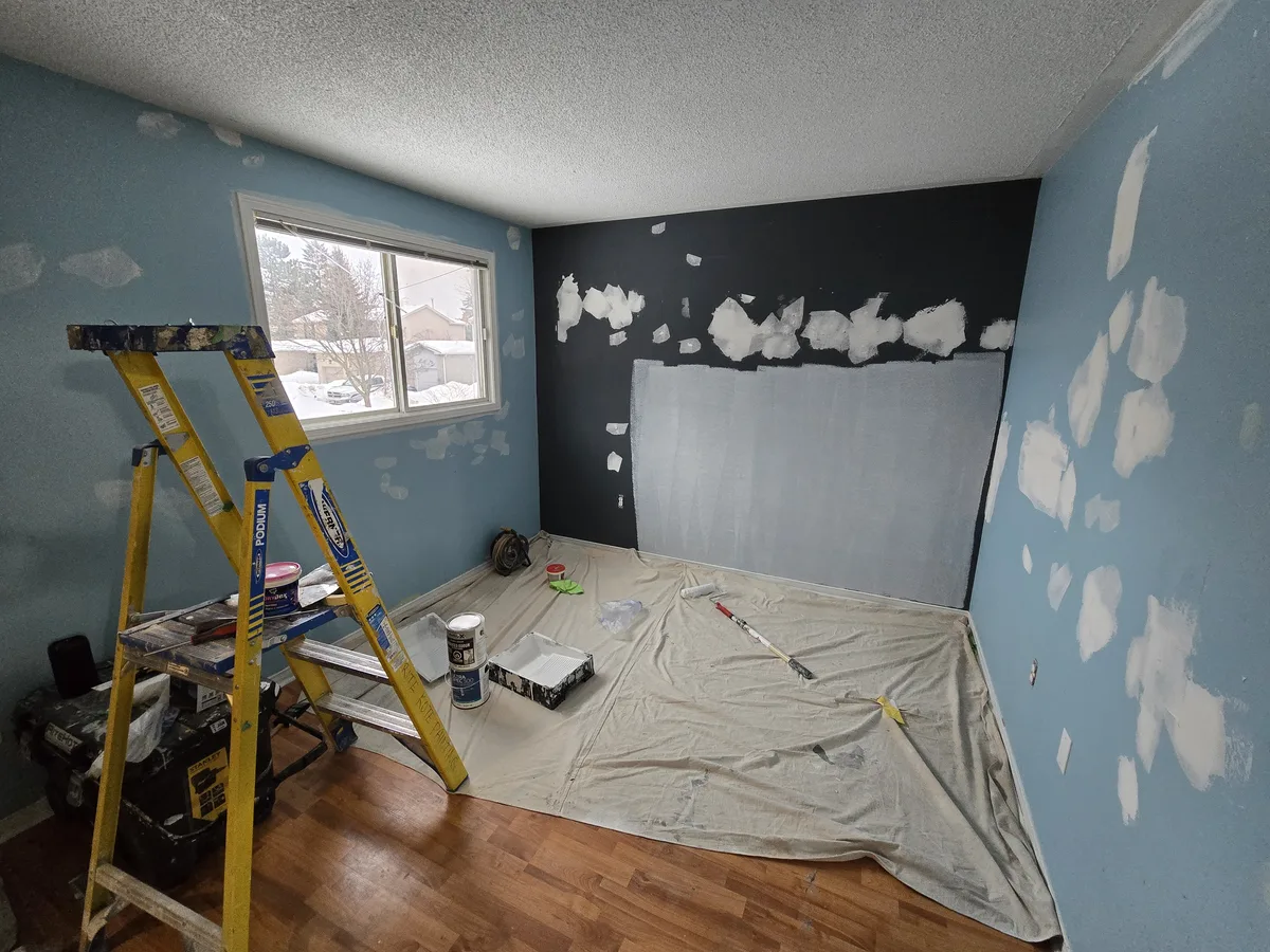 Bedroom repaint — Before