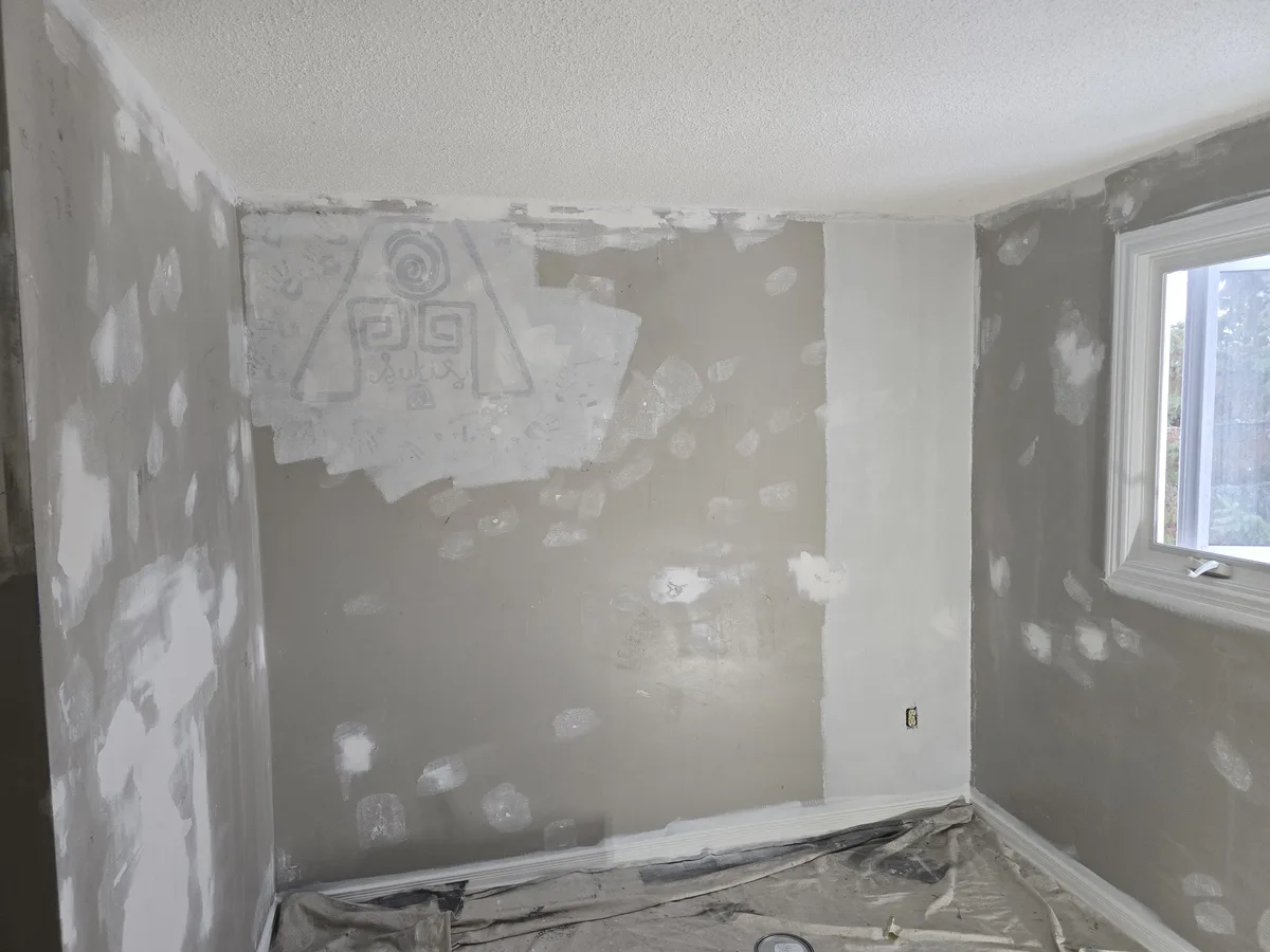 Repair and repaint — Before